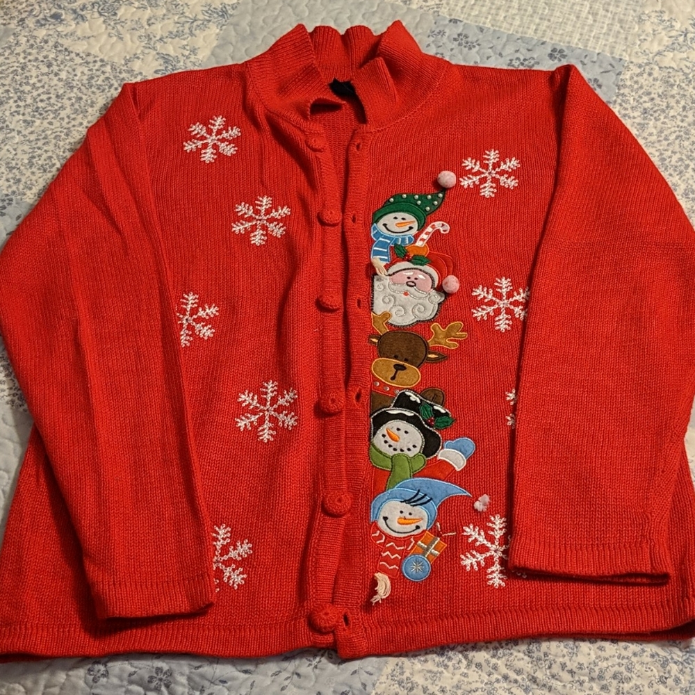 Basic Editions Christmas Cardigan - image 1